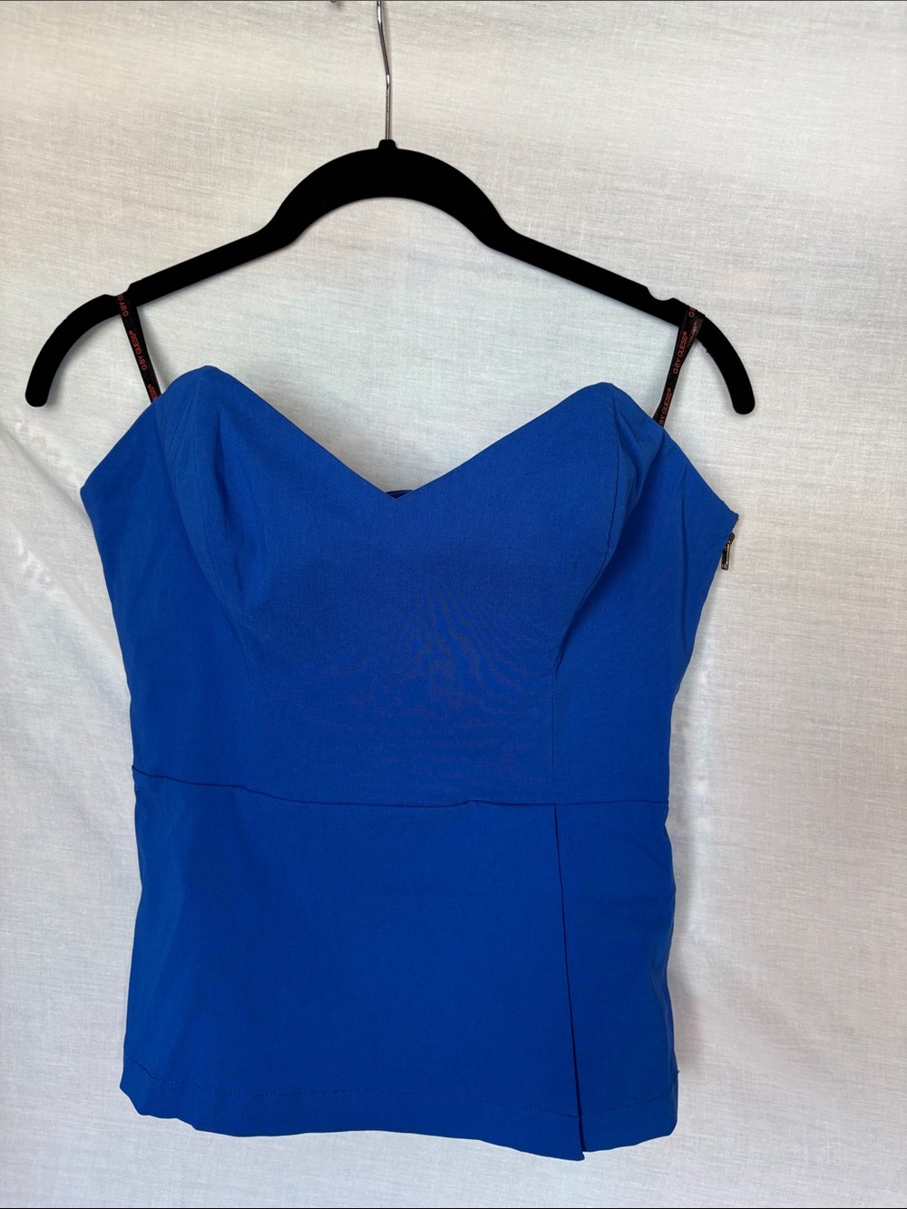 G by Guess NWT Novela Notched Bustier. Wild Blue Women L